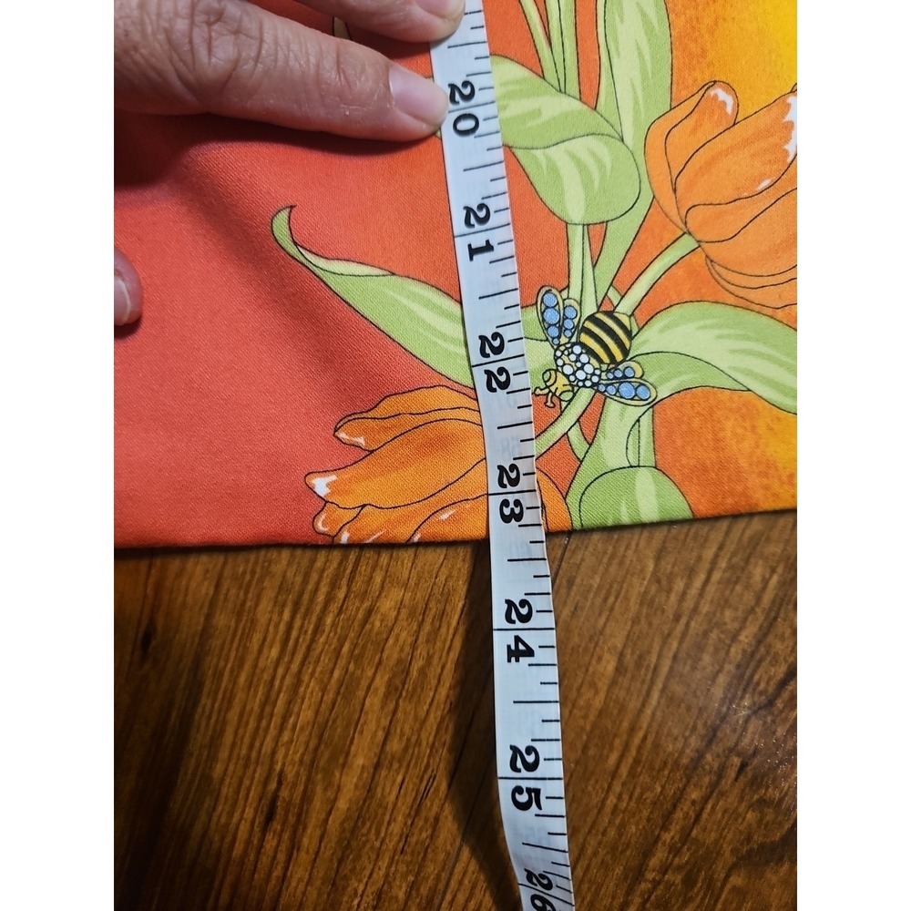 St John Sport Womens Jacket SZ Small Orange Butterfly Floral - Picture 9 of 9